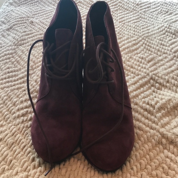 Clarks Shoes - CLARKS Artisan  Suede Wedge Heel Ankle Boots 10M